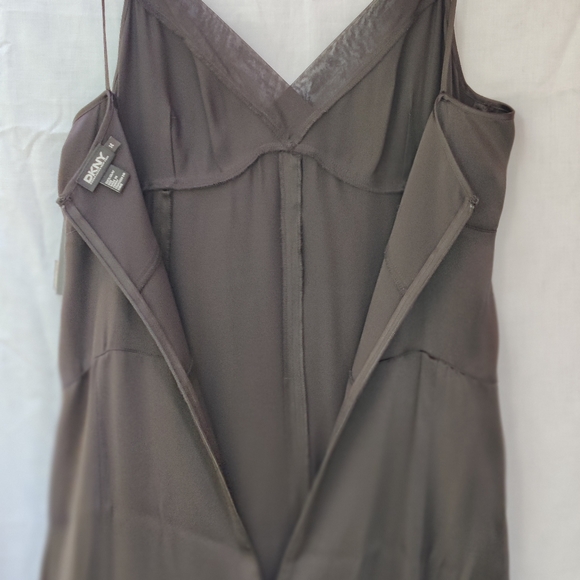 DKNY Little Black Dress SALE: Silk Slip Dress — styled for parties & dancing - Picture 8 of 15